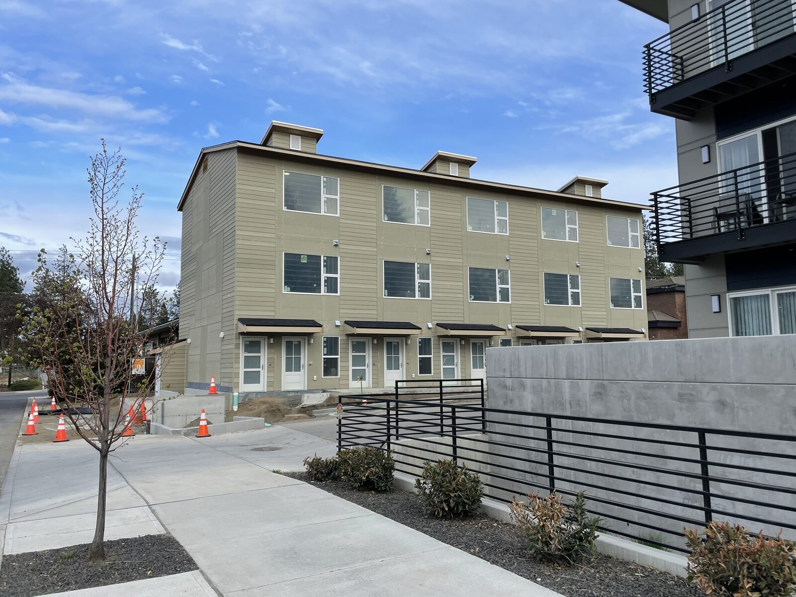 Construction progress at a DanReDev site